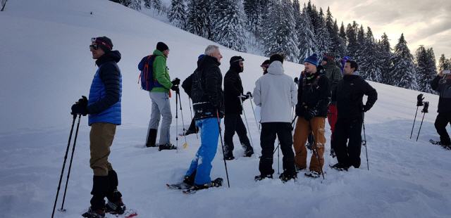 schneeschuhtour abend vollmond